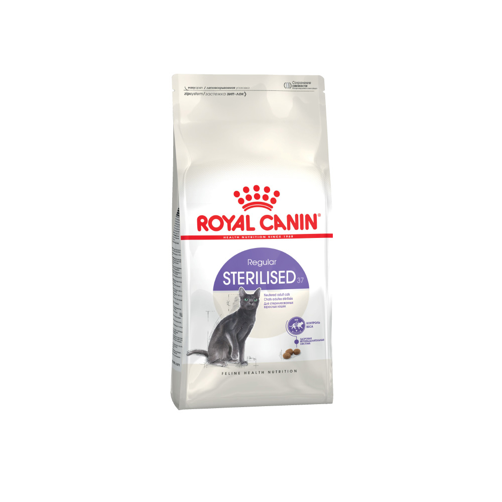 Т0033450 Корм для кошек Sterilised 37 для стерилизованных сух. 4кг ROYAL CANIN 