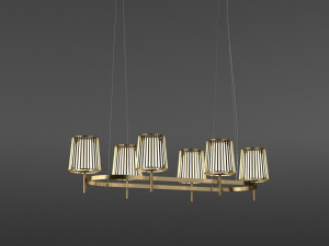 Металлический светодиодный подвесной светильник