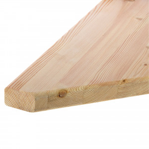 18309479 Ступень 40x900x900 мм лиственница сорт AB цельноламельная угловая