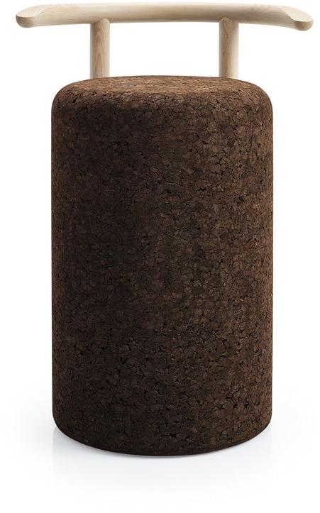 BlackCork Высокий табурет из пробки с подлокотниками Omega sun-id-1349702 - Вид №1