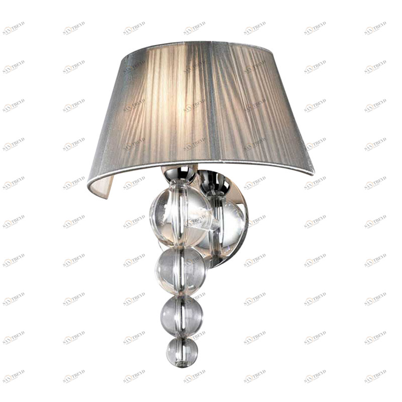 Бра настенное серебристое Schuller Mercury 663676 SCHULLER  00-3882790 Серебро 