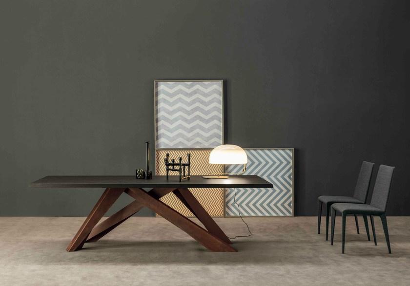 Bonaldo Стол со стальным основанием и деревянной или стеклянной столешницей sun-id-1367890 - Вид №12