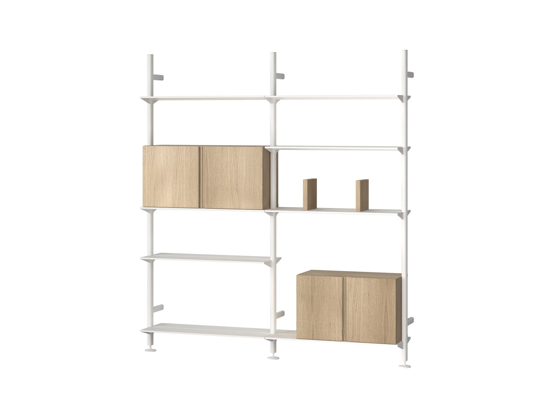 Настенный книжный шкаф из алюминия и дерева String Furniture Pira ARCH-00137952 - Вид №9