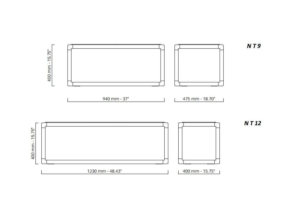 Прямоугольный садовый столик из кварца Coro гнездо ARCH-00046823 - Вид №2