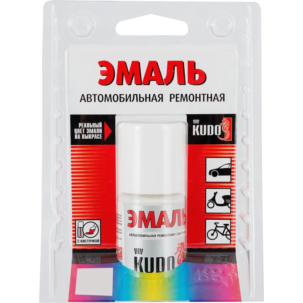 Эмаль автомобильная Kudo с кисточкой цвет белое облако 15Мл 82492045 STLM-2135808  - Вид №2