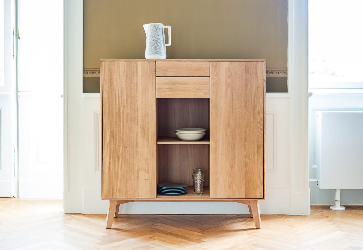 Деревянный сервант с распашными дверцами и ящиками sixay furniture Finn ARCH-00014229