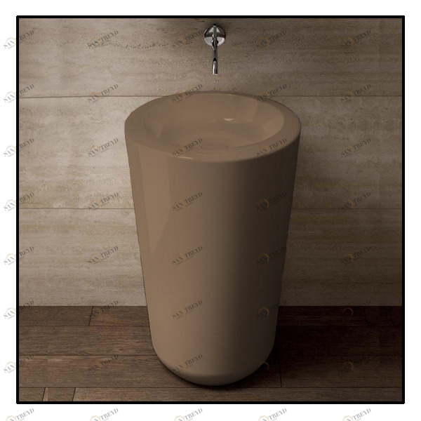 FLFREEPAV Накладная раковина на столешницу  круглая Ceramica Cielo 