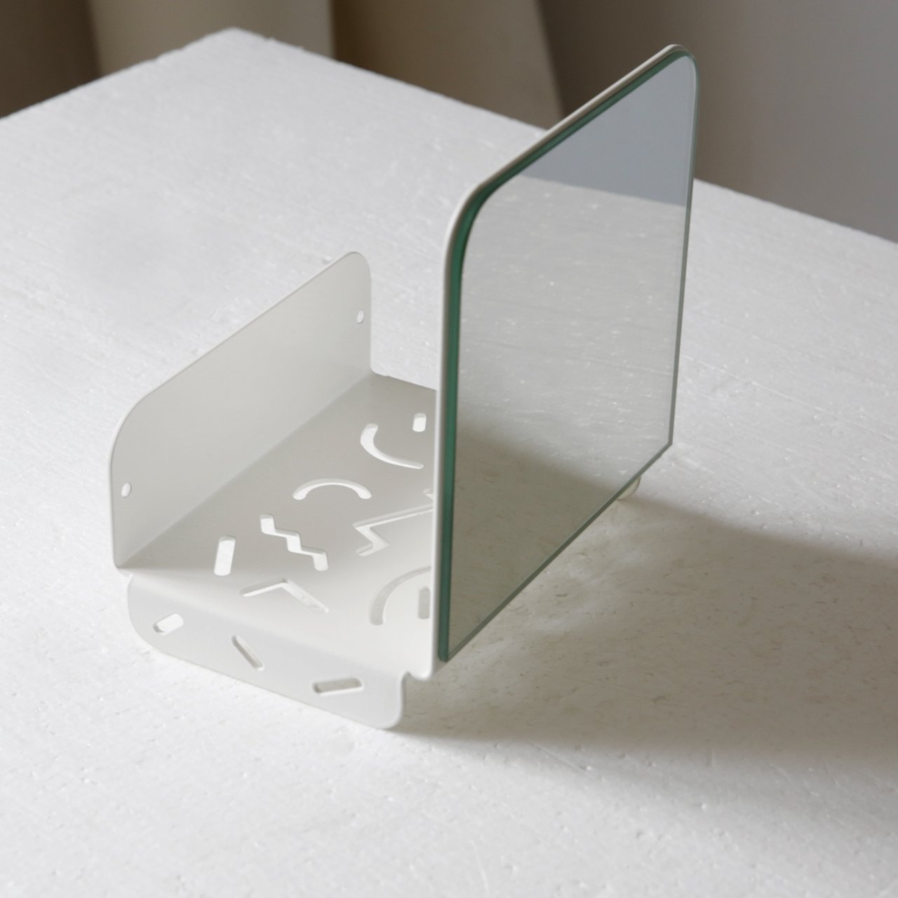 Зеркало-органайзер с полкой белое Milano 80 BONESSI BONESSI 081628 Белый  - Вид №1