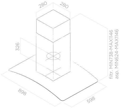Elica Островная вытяжка из нержавеющей стали и стекла Circus plus sun-id-1380318 - Вид №2