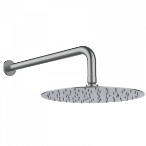 05028301 PREMIUM Тонкий Showerhead + изогнутая рука Нержавеющая сталь GRB MIXERS