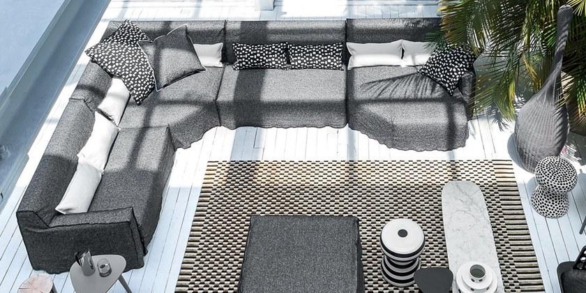 Gervasoni Угловое кресло из ткани с подлокотниками More sun-id-1421220 - Вид №2