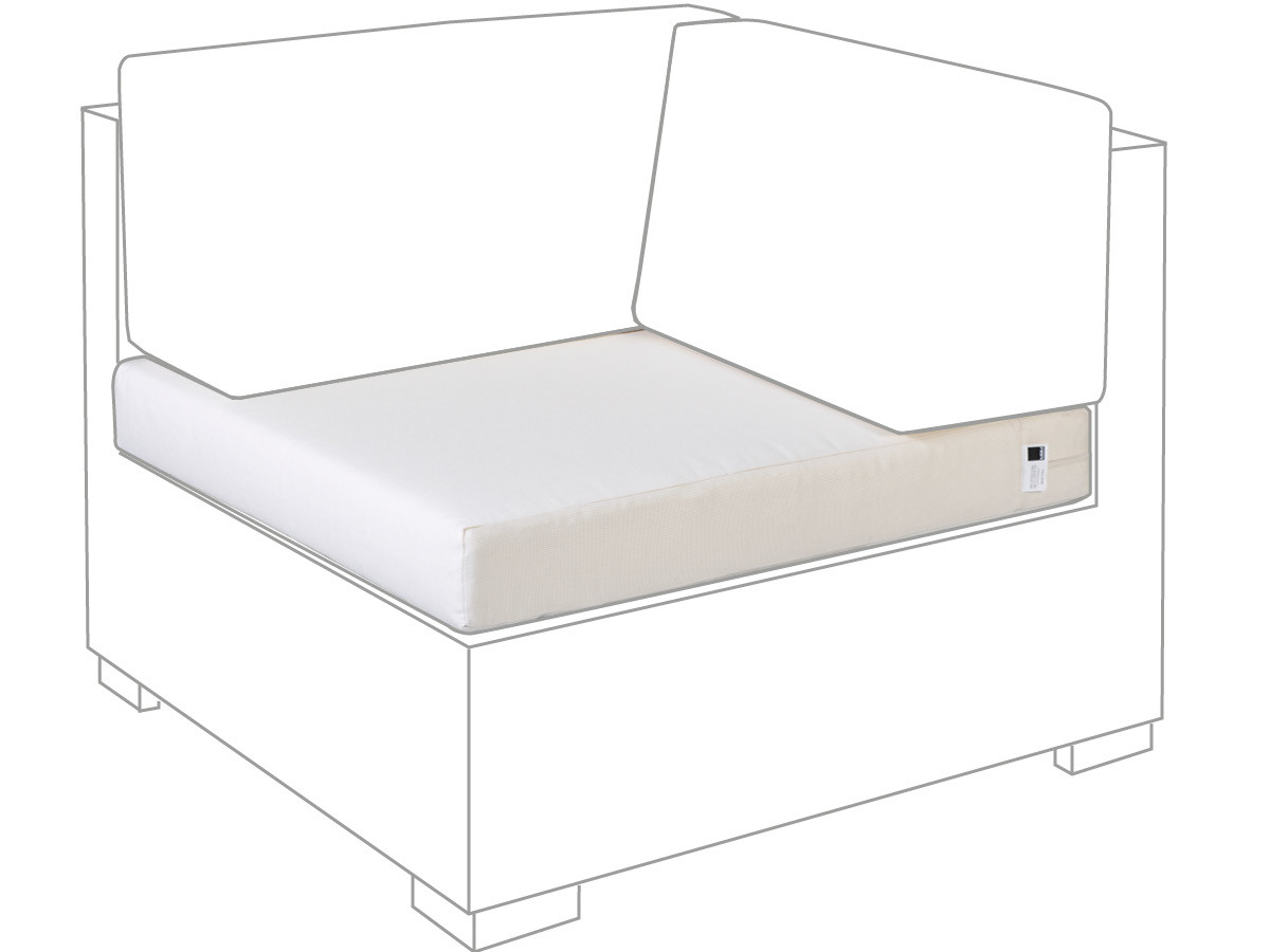 10.00.0549 Подушка сиденья углового модуля Outdoor Sunbrella ecru Mbm LONG ISLAND