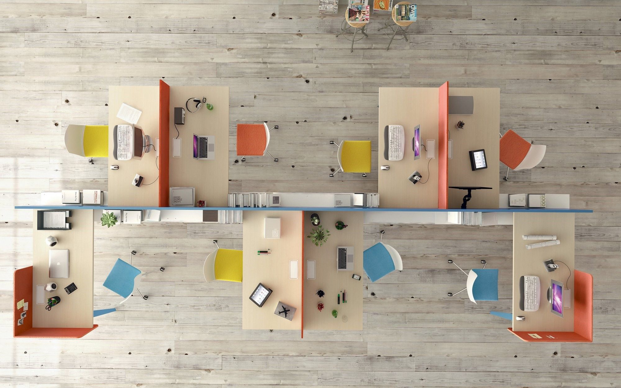 Многофункциональный деревянный рабочий стол со встроенной полкой Martex позвонок ARCH-00047224 - Вид №2