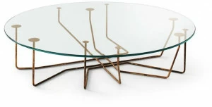 Gallotti&Radice Круглый журнальный столик из хрусталя