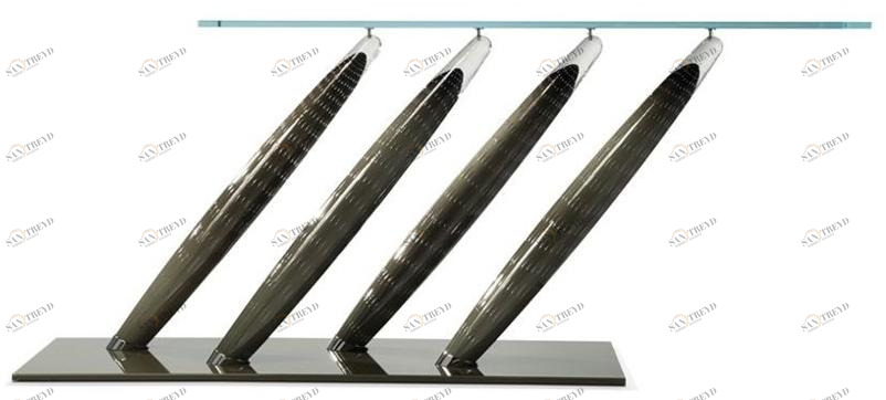 Roche Bobois Консоль из лакированного прямоугольного стекла sun-id-1393607