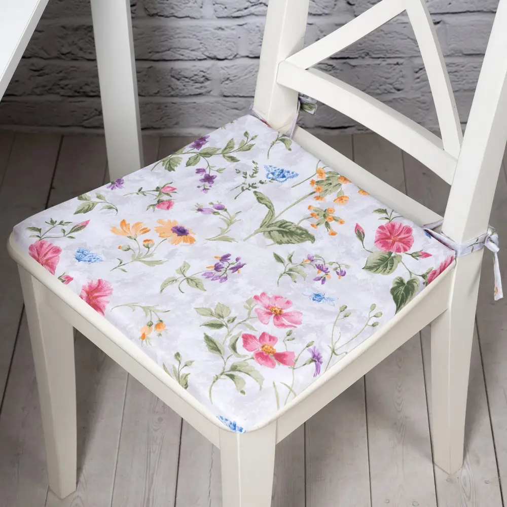 Подушка для стула Altali Фиорелла 40x2x40 см полиуретан/хлопок разноцветный STLM-2123758 - Вид №2