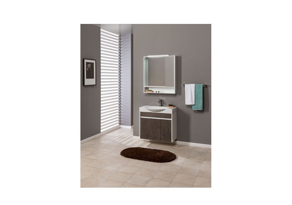 Мебель для ванной Aquanet Коста 76 белый/дуб антик 00188420 - Вид №5