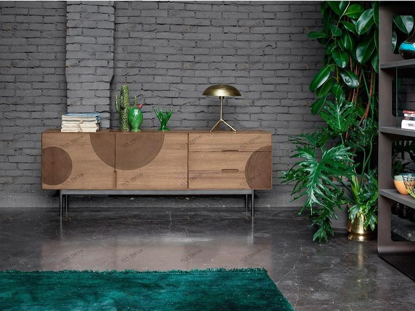 Devina Nais Комод с распашными дверцами и ящиками из массива дерева sun-id-1378263