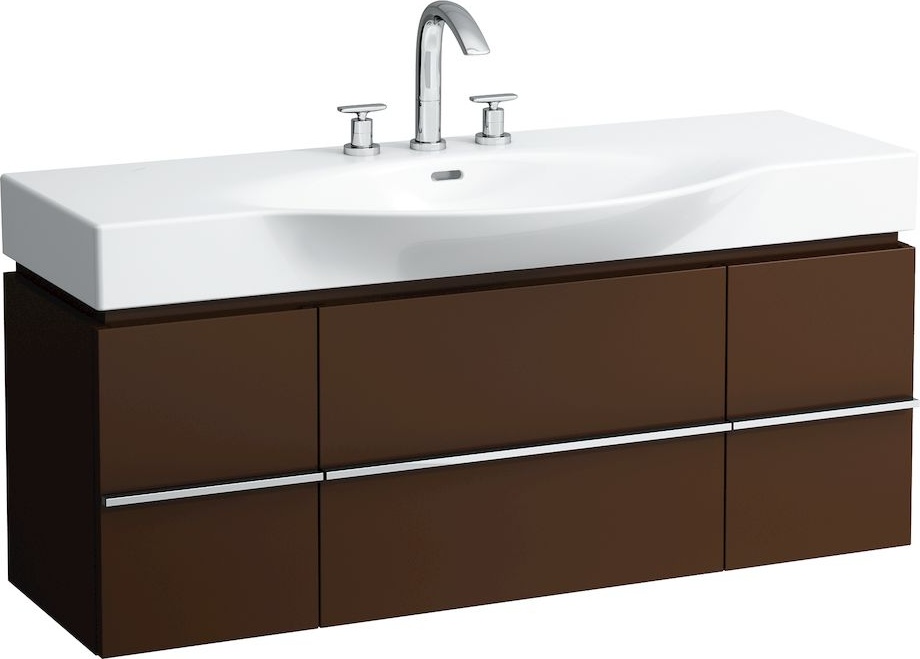 H4013020759991 Шкафчик под раковину, для раковин 811704, 812704, 2 выдвижных ящика с 2 дверцами, 2 стеклянные полки LAUFEN PRO - Вид №8