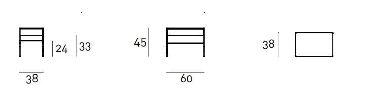 Прямоугольная тумбочка с ящиками Living Divani эпоха ARCH-00047422 - Вид №5
