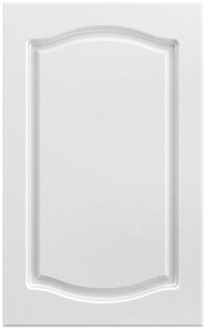 Фасады для кухни Классика Фрезеровка «Классика двойная» Белый металлик Аляска №526