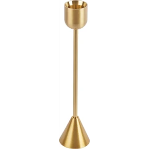 Подсвечник металл 19 см цвет золотой