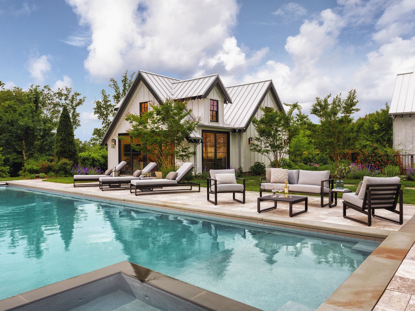 2-местный алюминиевый мягкий садовый диван Walters Tidal ARCH-00067182 - Вид №3