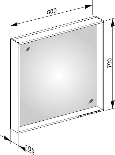 33098251000 Зеркало с подсветкой KEUCO Plan - Вид №16