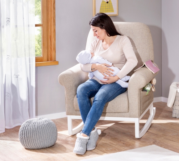 Кресло-качалка для кормления бежевое CILEK NATURA BABY 00-3832278 Бежевый Santreyd  - Вид №2