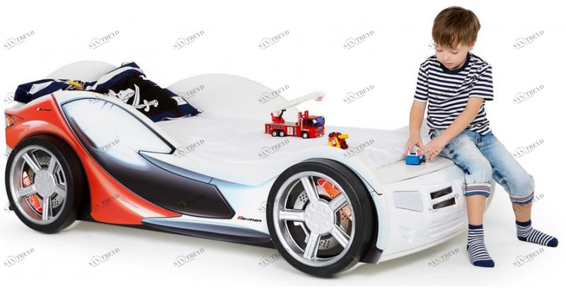 Кровать машина ABC-KING La-Man NEW красный (160*90) 4631147955753