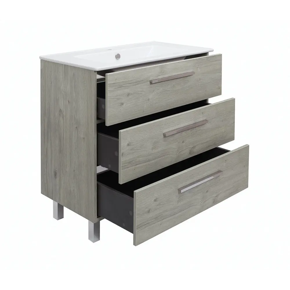 Тумба Santreyd Мадрид Квадро для ванной с тремя ящиками 84471988 Ванная комната STLM-0986479 - Вид №2