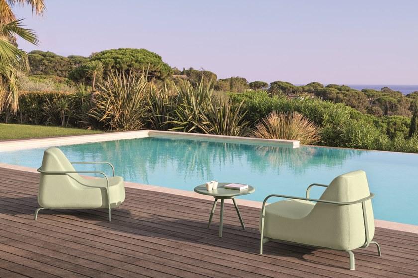 FAST Низкий квадратный алюминиевый садовый столик Bigfoot Bf21 - Вид №2