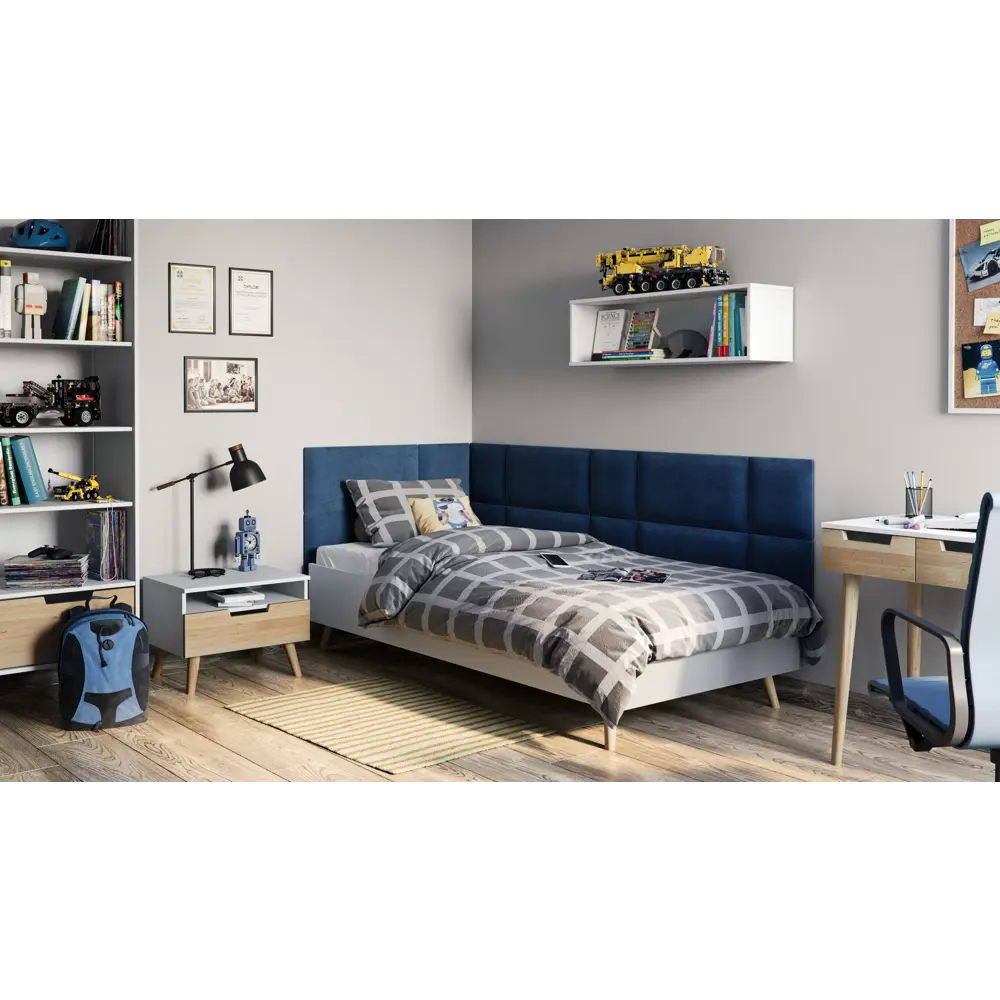 Панель тканевая Vilo 300x300 мм цвет бирюзовый 85517714 STLM-2187109 Santreyd  - Вид №3