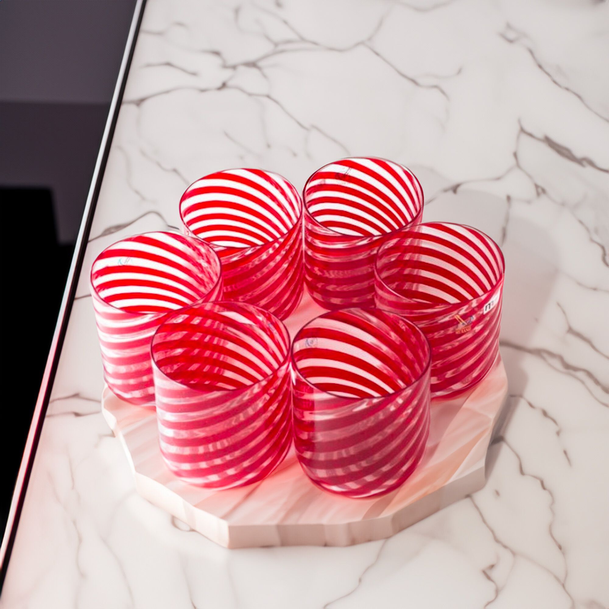 Набор из шести стаканов из муранского стекла ручной работы YourMurano готы ARCH-00021162 - Вид №5