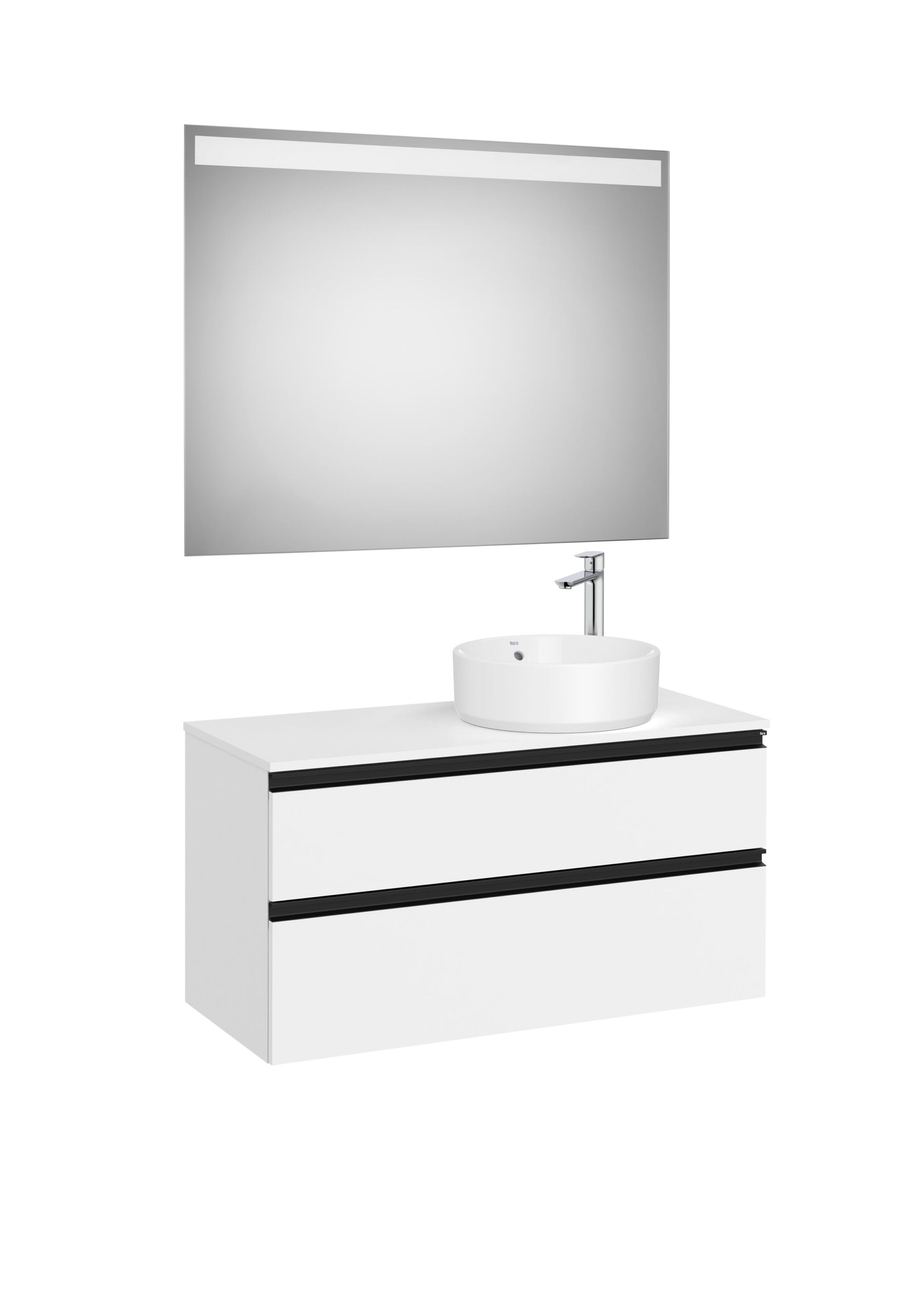 Деревянный шкаф для умывальника с зеркалом и столешницей Roca The Gap ARCH-00120591 - Вид №19