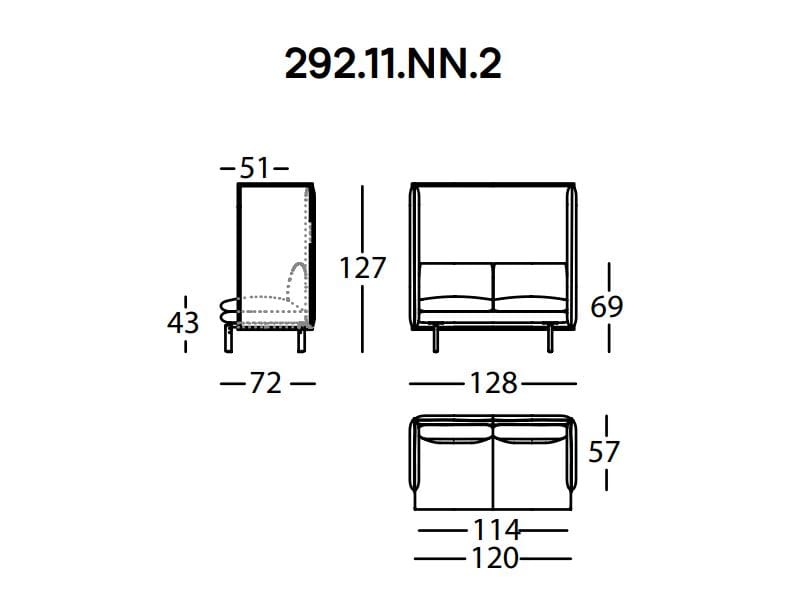 Ткань диван с электрической розеткой и USB SANCAL Rew ARCH-00133448 - Вид №6