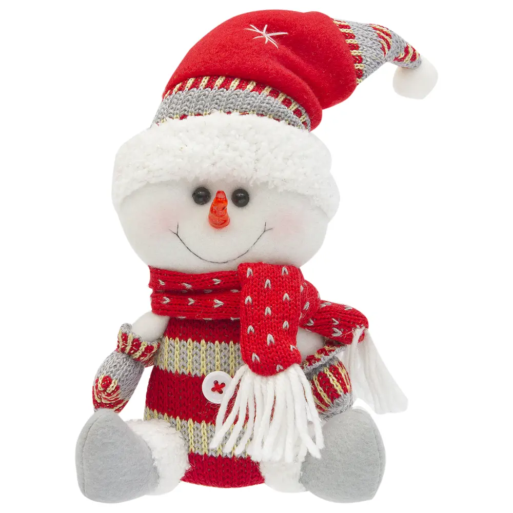 Игрушка мягкая «Снеговик в колпаке» 22.5 см 15784258 STLM-2047405 Santreyd 