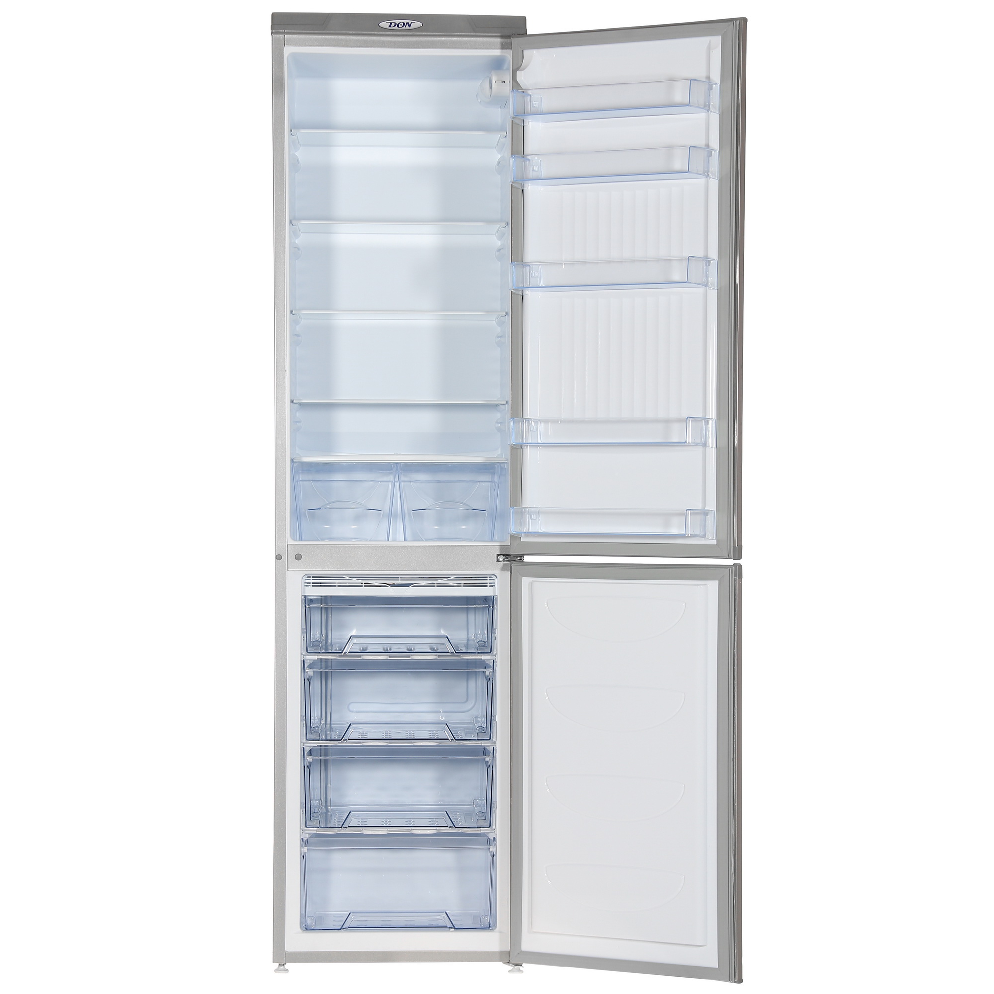 1229519 Холодильник с морозильником   DON R-299 NG серебристый STDN-0079998 - Вид №1