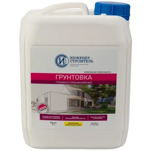 Грунтовка глубокого проникновения ИНЖЕНЕР-СТРОИТЕЛЬ для идеальной подготовки поверхностей 88883745