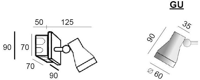 BEL-LIGHTING Регулируемый проектор для улицы из нержавеющей стали Tex 924a.gu.04 - Вид №1