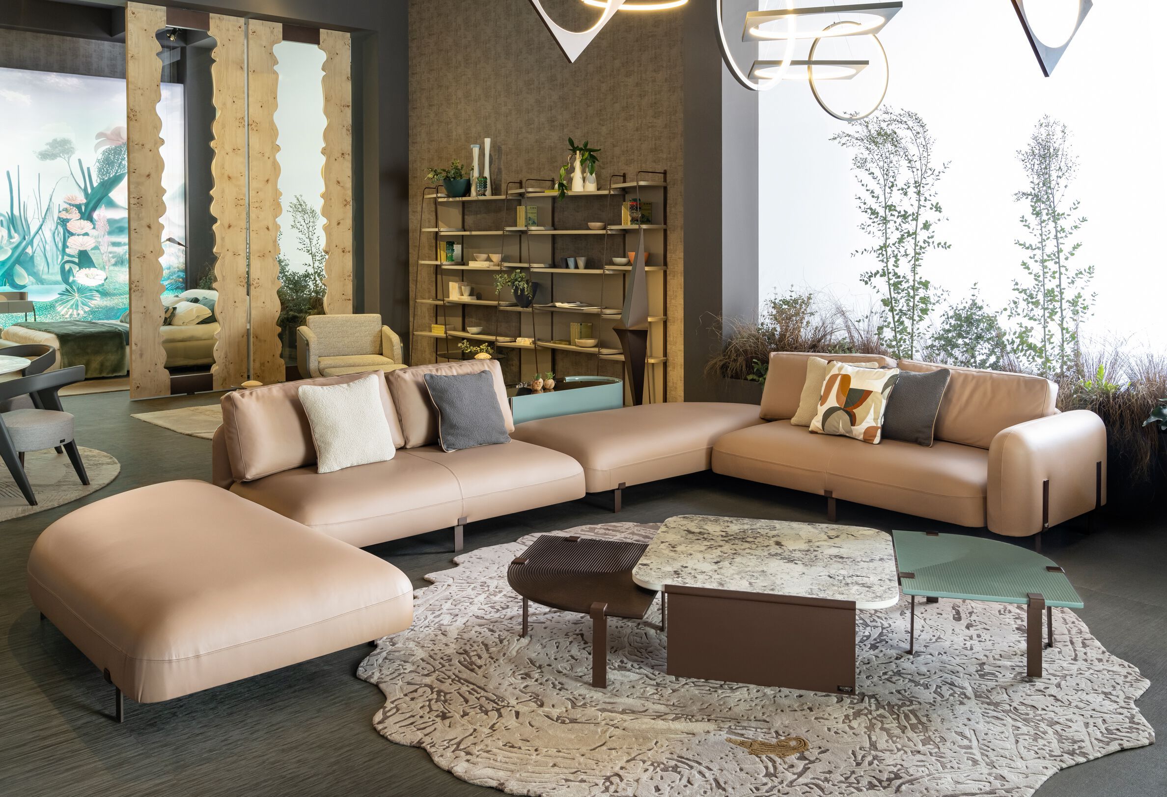 Круглый ковер из шерсти и вискозы Bizzotto Italia Нара ARCH-00147586 - Вид №4