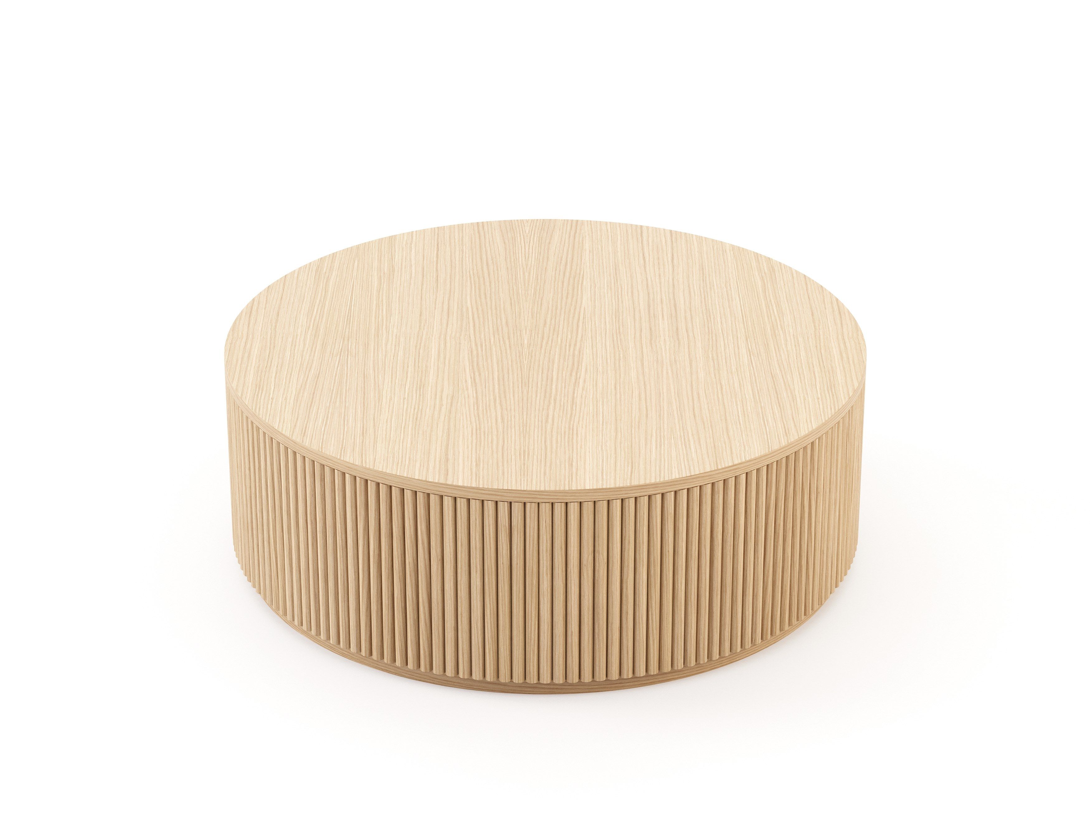 Деревянный круглый низкий журнальный столик Stylish Club медь ARCH-00061345 - Вид №8