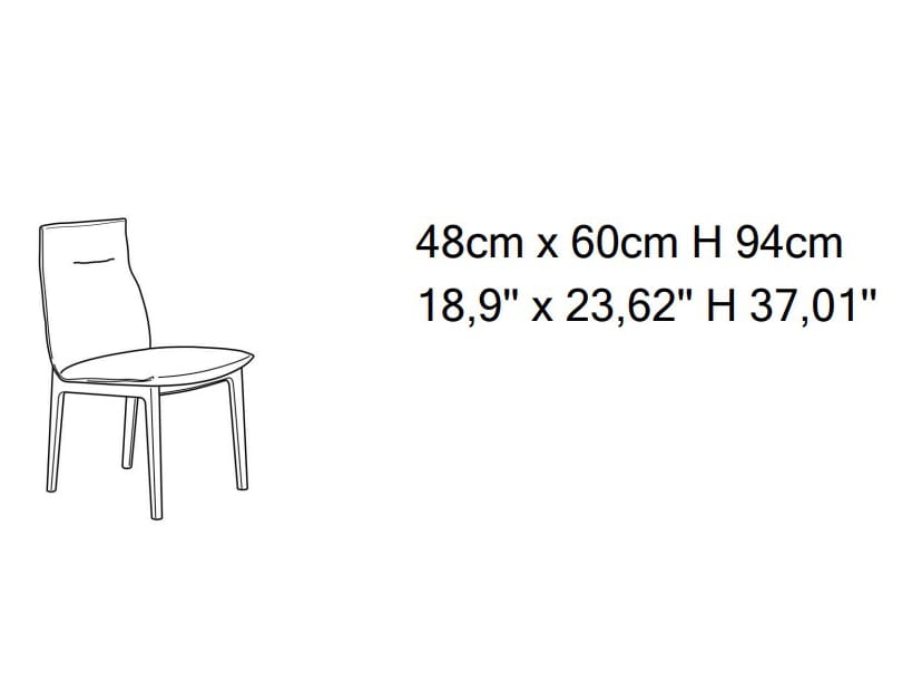 Кожаный стул с высокой спинкой Natuzzi Italia SOVRANA ARCH-00115409 - Вид №2