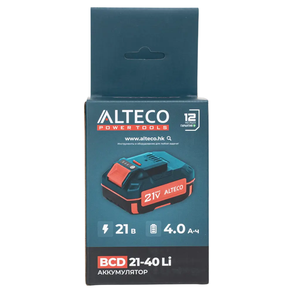 Аккумулятор Alteco BCD 21-40 Li 21 В Li-ion 4 Ач STLM-2061082 - Вид №2