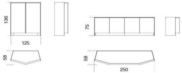 Gallotti&Radice Комод деревянный с распашными дверцами Athus sun-id-1363152 - Вид №1