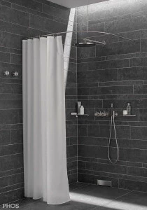 DSB500-1000 Квадрант штанги для душевой занавески с радиусом дуги 50 см, 100 x 100 см PHOS