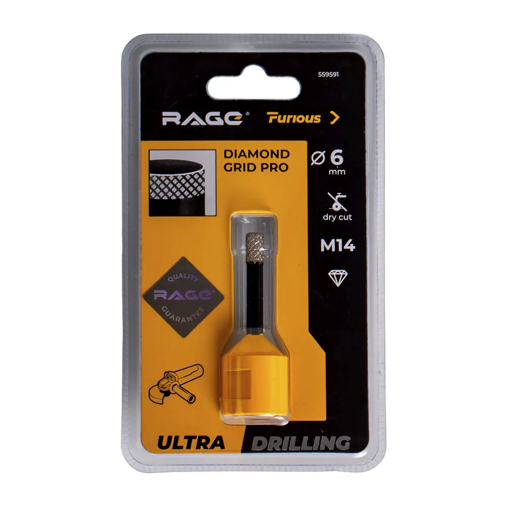 Коронка по керамограниту и керамике Rage Furious 6 мм STLM-2209432 - Вид №7