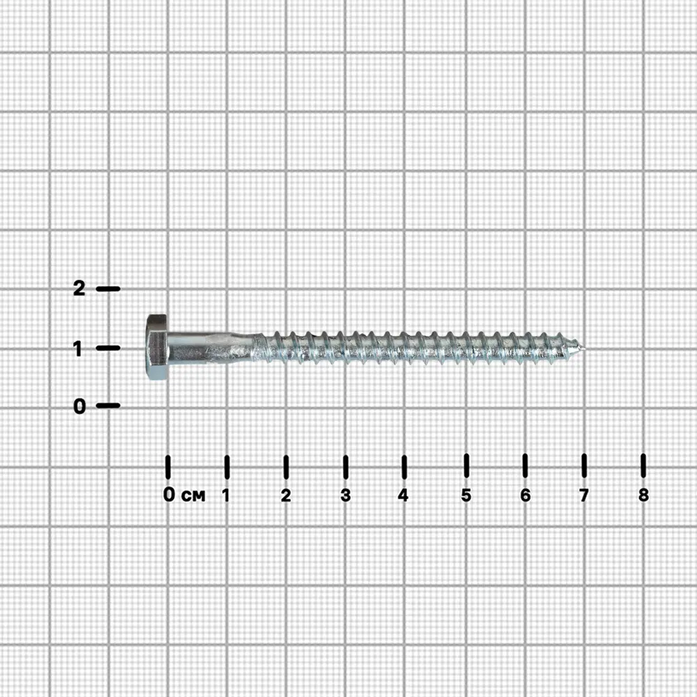 Болт сантехнический DILWIS оцинкованный 6x70 мм с потайной головкой 89384857 STLM-1570603 - Вид №2