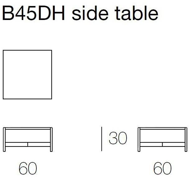 Paola Lenti Садовый столик accoya® низкий квадратный Heron sun-id-1459847 - Вид №2