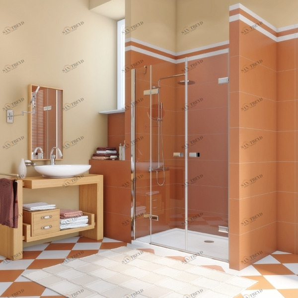 Душевые двери в нишу 140x200 GK-863AP стекло прозрачное 6 мм GUTEWETTER TREND DOOR 140X200GK863AP